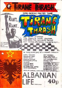 Tirane Thrash: Non-Boring Poetry Fanzine